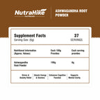 Organic Ashwagandha Root Powder 227g – Pure Ashwagandha Powder, Withania Somnifera, Unflavoured, Vegan, No Additives