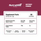 Organic Beetroot Powder 200g – Superfood Powder for Smoothies, Pre Workout & Daily Nutrition, Natural Nitrate Source, Energy & Endurance Support, Vegan, Gluten Free, No Fillers