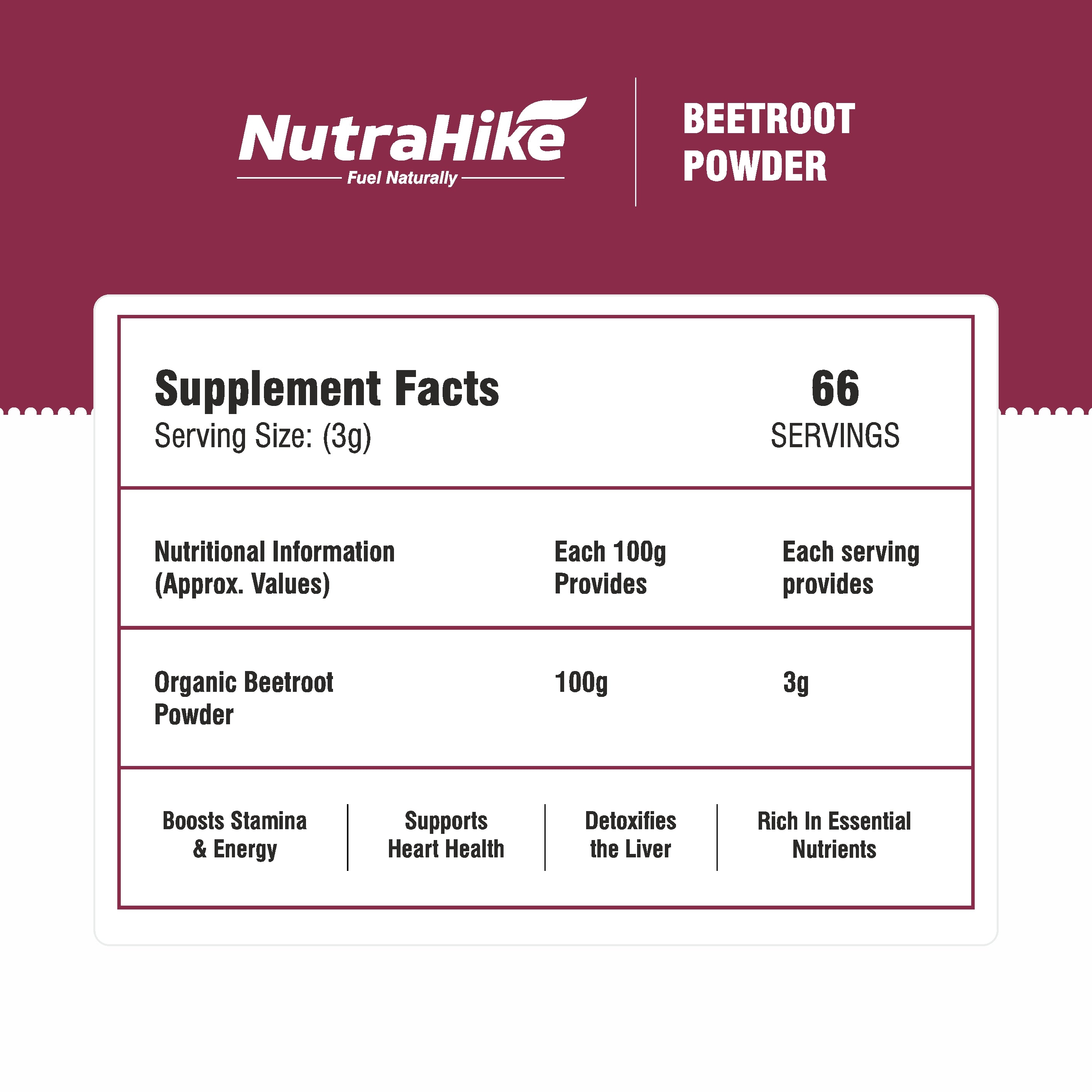 Organic Beetroot Powder 200g – Superfood Powder for Smoothies, Pre Workout & Daily Nutrition, Natural Nitrate Source, Energy & Endurance Support, Vegan, Gluten Free, No Fillers