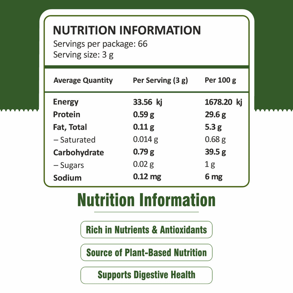 Chlorella Powder 200g – Nutrient-Dense Green Superfood, Naturally Rich in Protein, Chlorophyll, Vitamins & Minerals, Daily Greens Powder for Smoothies, Vegan, Gluten Free