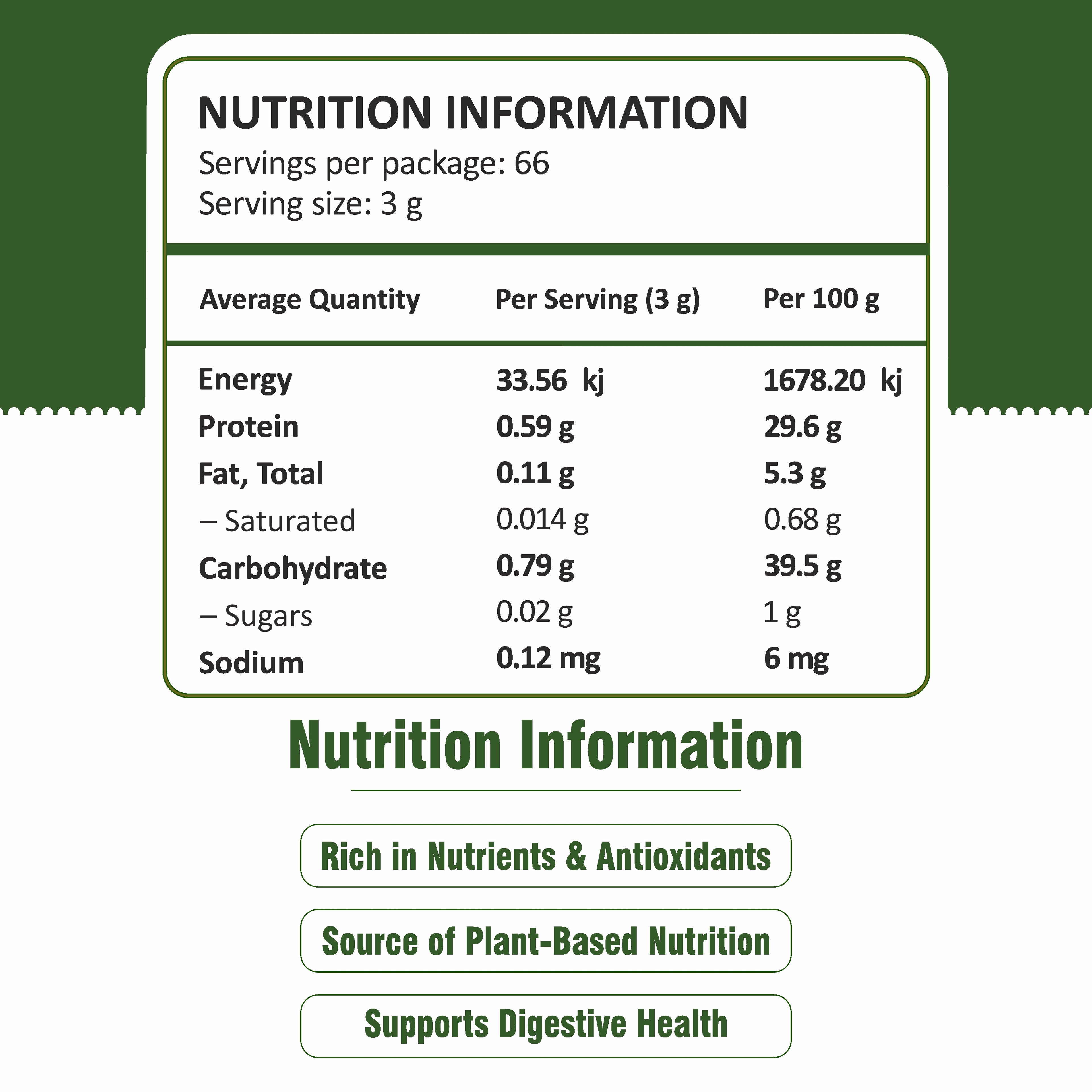 Chlorella Powder 200g – Nutrient-Dense Green Superfood, Naturally Rich in Protein, Chlorophyll, Vitamins & Minerals, Daily Greens Powder for Smoothies, Vegan, Gluten Free