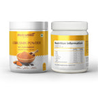 Curcumin Powder 60g – Made with Organic Curcumin, 95% Curcuminoids Turmeric Extract with Black Pepper Extract (Piperine), High Potency, Unflavoured, 60 Servings