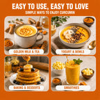 Curcumin Powder 60g – Made with Organic Curcumin, 95% Curcuminoids Turmeric Extract with Black Pepper Extract (Piperine), High Potency, Unflavoured, 60 Servings