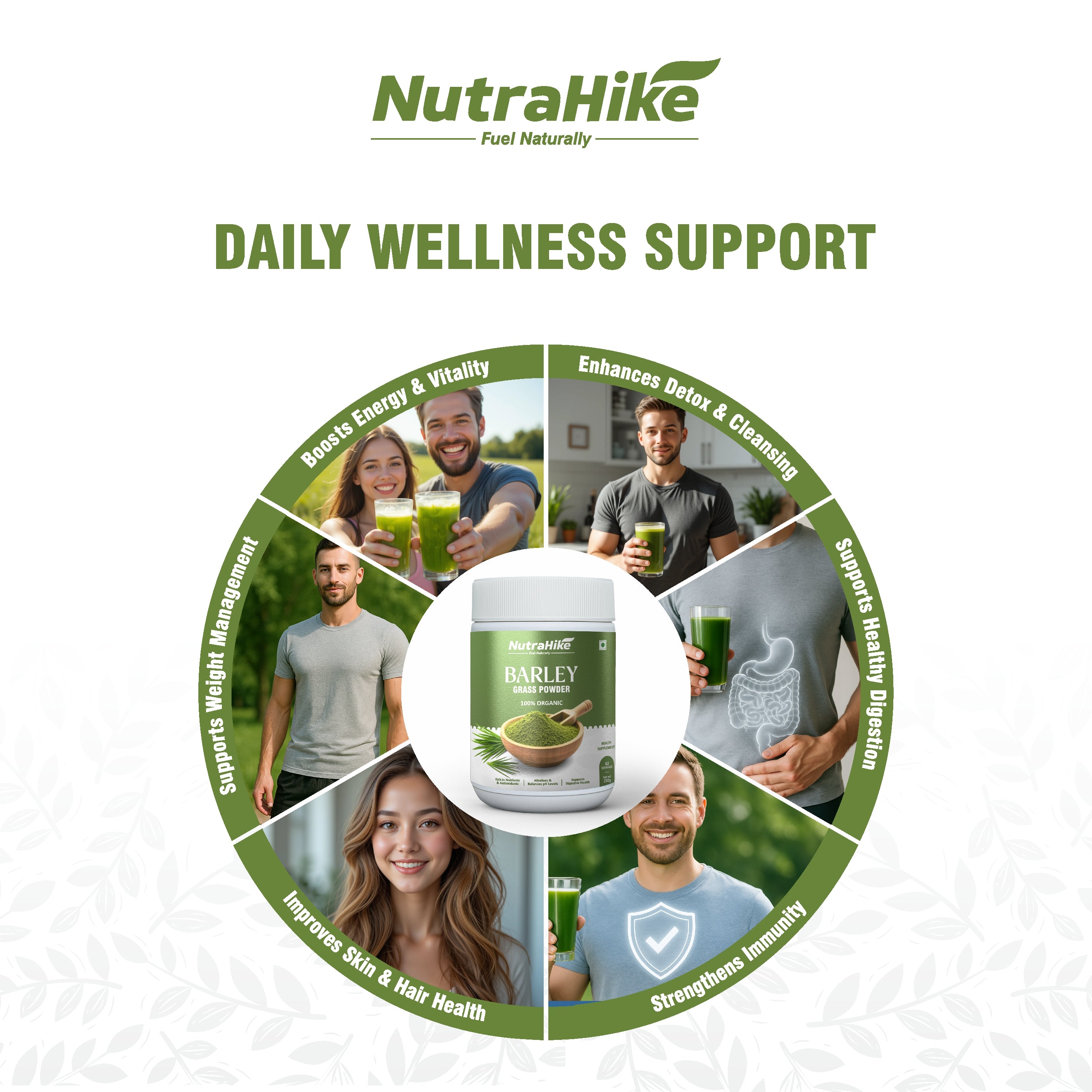 Organic Barley Grass Powder 250g – Green Superfood, Chlorophyll Rich, 100% Pure & Natural, No Additives, Vegan, Smoothie & Juice Friendly