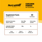 Curcumin Powder 60g – Made with Organic Curcumin, 95% Curcuminoids Turmeric Extract with Black Pepper Extract (Piperine), High Potency, Unflavoured, 60 Servings