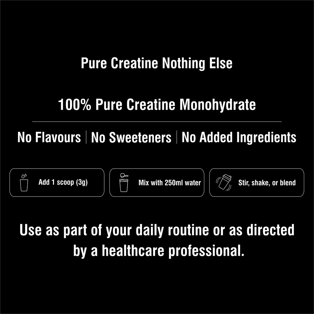 Creatine Monohydrate Powder 200g – Micronized, Unflavoured, Pure Creatine Supplement to Support Strength & Training Performance | German Sourced