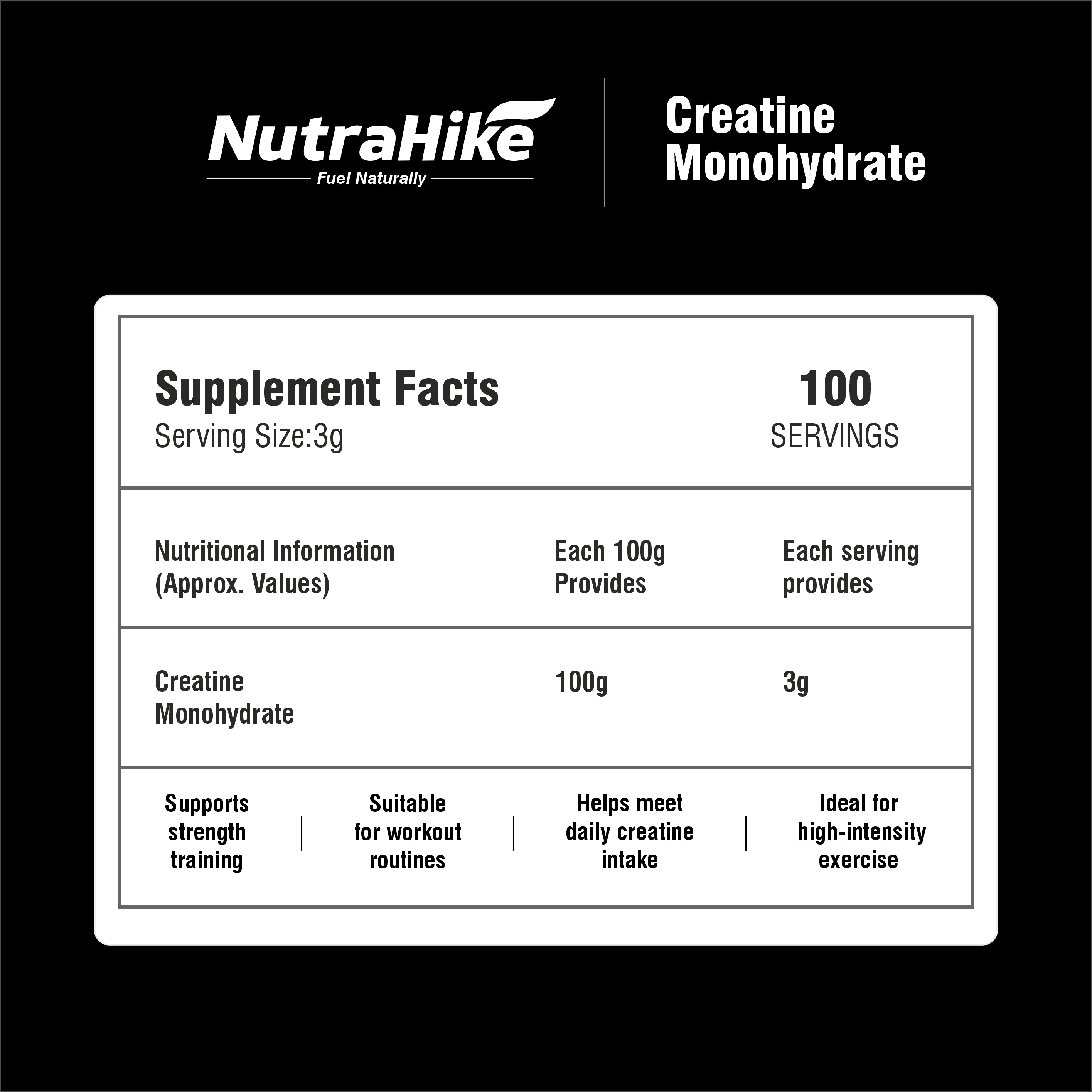 Creatine Monohydrate Powder 200g – Micronized, Unflavoured, Pure Creatine Supplement to Support Strength & Training Performance | German Sourced