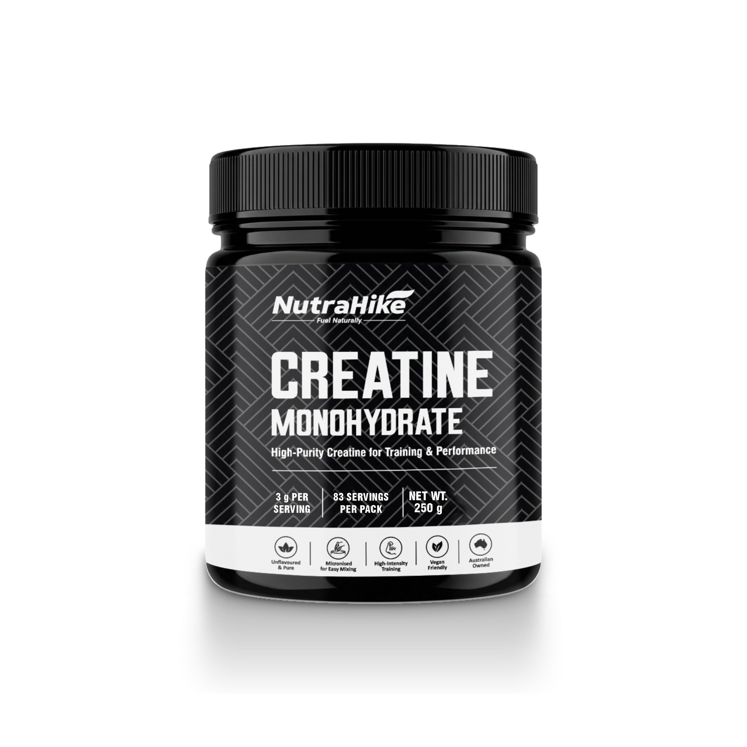 Creatine Monohydrate Powder 200g – Micronized, Unflavoured, Pure Creatine Supplement to Support Strength & Training Performance | German Sourced