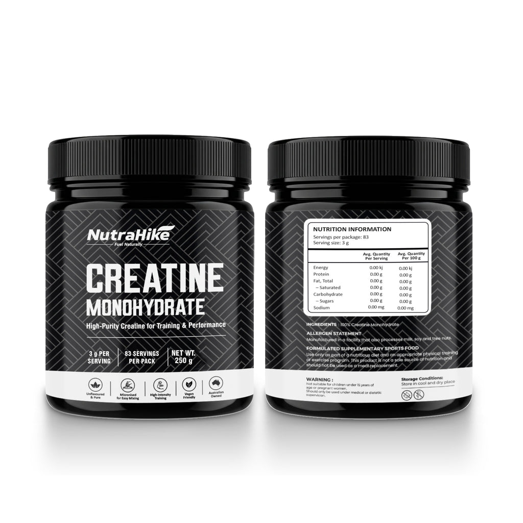 Creatine Monohydrate Powder 200g – Micronized, Unflavoured, Pure Creatine Supplement to Support Strength & Training Performance | German Sourced